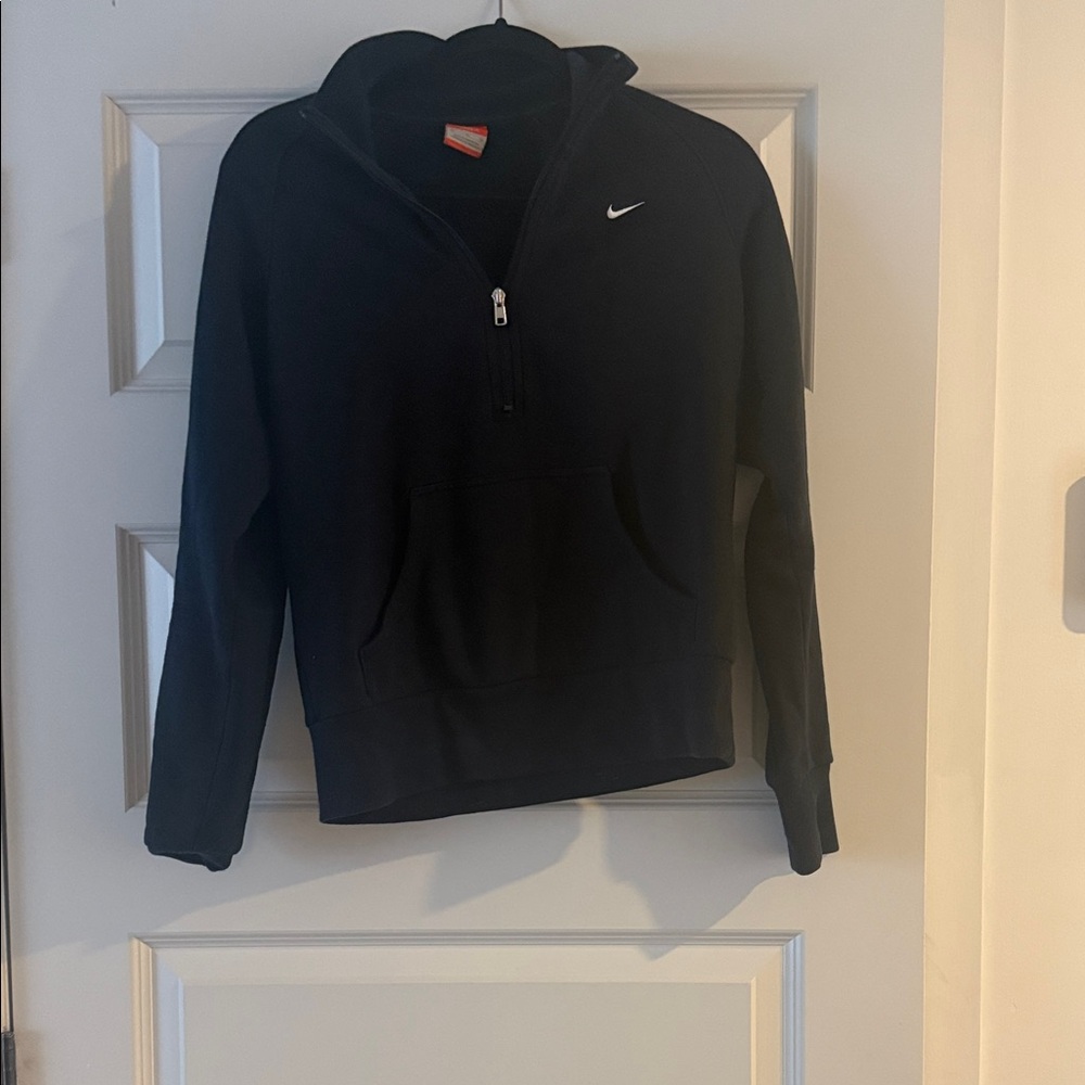 Nike Dark Blue Quarter Zip-Up Sweater medium